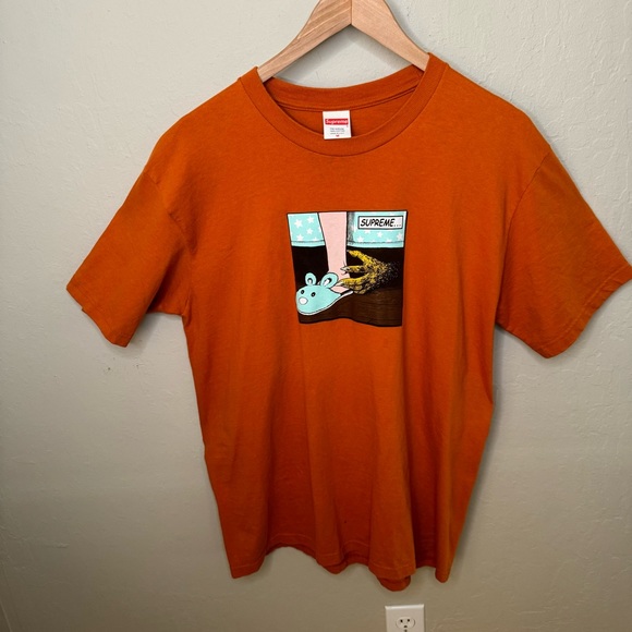 SUPREME Bed Tee Rust FW2021 Season 100% Cotton - Picture 4 of 14